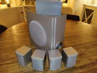 5.1 högtalarsystem – subwoofer + 5 satelliter – färgko