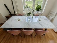 Stort marmorbord - 200x90 cm