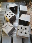 Krukor låga perenna krukor 9 * 9 * 7 cm