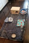 Guinea pig cage & fleece liners