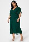 Oanvänd! Bubbleroom Butterfly Sleeve Midi Dress