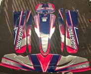Gokart Karosseri Plast Dekaler Bumper Boxar mm
