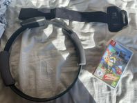 Nintendo switch Ring fit adventure med tillbehör.