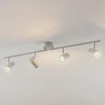 Taklampa, vit spotlight med 4 lampor