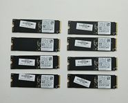 8x Samsung SSD m.2 (Premium) NVMe 256GB Gen 3x4