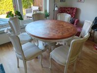 Shabby chic-bord och serie