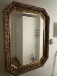 Elegant fasett slipad spegel