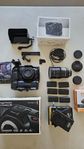 Komplett videorigg - Blackmagic, Speedbooster, Samyang, ND..