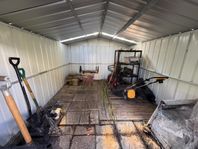 Förråd och redskapsbod 12,5m² | Dubbel skjutdörr | Bas i