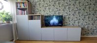 Bestå bokhylla med tv-möbel