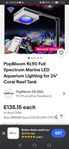LED rev akvarium lampa.