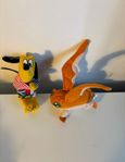 Retro Vintage 2 mjukisdjur, Disney Pluto och okänd figur