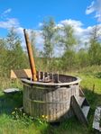 Vedeldad badtunna 