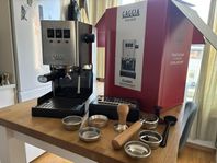 Gaggia Classic EVO Pro, många tillbehör