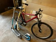 Barncykel + 2 sparkcyklar