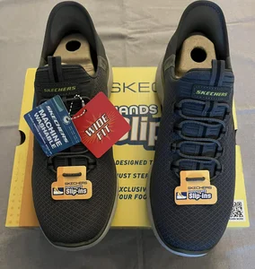 SKECHERS Summits High Range Sneakers. STRL: 40 (BRED) VEGAN
