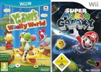 Nintendo u spel Yoshi  Woolly World Mario galaxy wii party