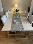 Norden matbord + 6 stolar