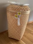 Ny Ikea Saluding tvättkorg bambu 50lit.