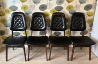 4 st matstolar design Sörheim retro 60-tal