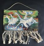 Liten bonad - Gäss - Broderi - Vintage - Handarbete