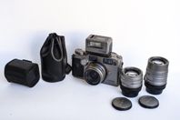 Contax G2  – 35mm analog kamera med tre Zeiss-objektiv