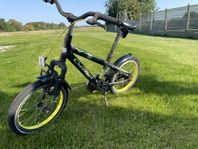 Tuff 16” barncykel i toppskick – gul/svart Crescent MTB-