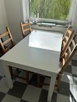 Köksbord IKEA Bjursta 4-6 pl , vitmålad
