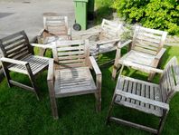 6 Trädgårdsstolar (totalt 100 kr)