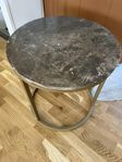 Soffbord riktig marmor från Mio diameter 50 cm, höjd 53cm