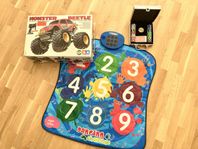 Radiostyrd bil, hoppmatta och pokerset