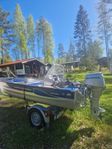 Linder 445 med honda 30 .med båtkärra.