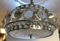 Krom+ bly kristall lampa 