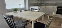 köksbord vitbetsad ek 100x130