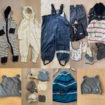 Litet klädpaket storlek 68-74-80 (4-6-12 mån). Nypris 2300
