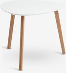 Soffbord Jysk TAPS 55x55 vit/bambu