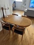 Bord matbord runt med iläggsskiva höj och sänkbart