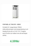 AIR CONDITION ¤ PORTABEL AC ¤ NEDIS 7000 BTU ¤ NY OANVÄN