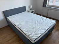 SÄBÖVIK Kontinentalsäng + TUSSÖY bäddmadrass