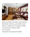 soffa, fåtöljer, fotpallar