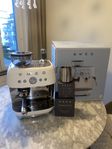 Smeg Manuell Espressomaskin, Vit