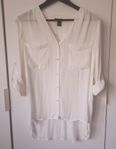 Jättefin vit blus stl 38