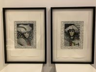 NORBERT ROBLES. FIGURE. COLOR ETCHING.