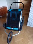Cykelvagn Thule Chariot Cross 2 inkl joggingkit