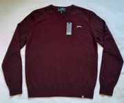 Helt ny Burgundy Slazenger tröja - 100 % ull - size S