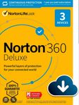Antivirus Norton 360 Deluxe 1 År 3 Enheter 25GB Molnlagring