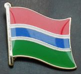 Gambia pin flagga 