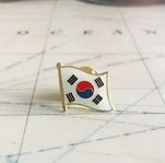Sydkorea pin flagga 