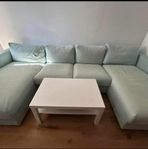 mintfärgad hörnsoffa