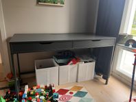 ALEX Skrivbord, mörkgrå, 132x58 cm